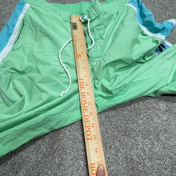 LACOSTE Mens Green Swim Trunks size 7 w/ Spell Out Sides and Logo 35W beach - Picture 6 of 11